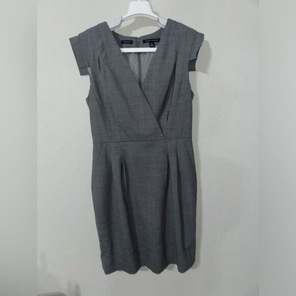 Banana Republic Gray Virgin wool‎ blend Dress Size 10 - Picture 1 of 7